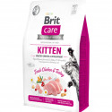 Brit Care CAT GF KITTEN - 2kg bezgraudu sausā barība kaķēniem Tītars BRIT CARE