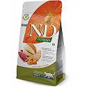 Farmina Natural & Delicious Duck & Pumpkin & Melon Adult Cat - 5 kg  pīle 58%, ķirbis un melone,  bezgraudu barība
