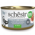 SCHESIR Cat Tuna with Squids in Jelly - 12 gab. x 85 g -tuncis un kalmārs želejā