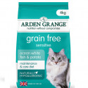 ARDEN GRANGE Cat Sensitive Ocean White Fish & Potato - 4kg bezgraudu, barība pieaugušām kaķēm ar jutīgu kuņģi un/vai jutīgu ādu