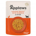 APPLAWS Cat Chicken Breast With Pumpkin - 70g pieaugušiem kaķiem, Vistas krūtiņa ar ķirbi