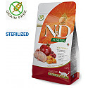 Farmina N & D Cat Quail & Pomegranate & Pumpkin NEUTERED - 0.300 kg  Paipalas gaļa 62%, ķirbis un granātāboli,sterilizētiem kaķiem, bezgraudu barība