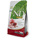 Farmina Natural & Delicious Chicken & Pomegranate  Adult Cat -10 kg  vistas gaļa 58% un granātāboli, bezgraudu barība