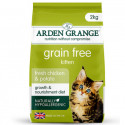 Arden Grange Kitten with Fresh Chicken & Potato Grain Free  - 2kg bezgraudu, barība maziem kaķēniem ar svaigu vistas gaļu un kartupeļiem
