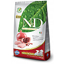 Farmina Natural & Delicious Chicken & Pomegranate Small & Medium Puppy Dog - 12 kg - bezgraudu barība, vistas gaļa un granātābols, mazo un vidējo šķirņu kucēniem.