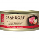 GRANDORF Tuna & Shrimps - 70g konservi kaķiem ar Tunča fileju un garnelēm
