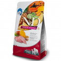 Farmina N&D Dog Adult Medium & Maxi Chicken & Spelt & Tropical - 10kg sausā barība ar zemu graudu saturu vidēja un liela izmēra pieaugušiem suņiem. Vistas gaļa, auzas, speltas kvieši un tropiskie augļi.