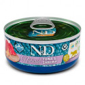 Farmina N&D Cat Tuna & Shrimp - 70g pieaugušiem kaķiem ar tunci un garnelēm