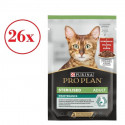 PRO PLAN CAT STERILISED With Beef - 85g x 26gab. konservi kaķiem  ar liellopu pieaugušiem sterilizētiem kaķiem