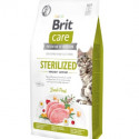 Brit Care Cat GF Sterilized Immunity - 2kg sausā barība bez graudiem ar cūkgaļu sterilizētiem pieaugušiem kaķiem BRIT CARE