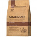 Grandorf Duck & Turkey Medium & Maxi Breeds - 1.0kg visu škirņu pīle ar saldajiem kartupeļiem