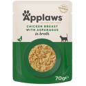 APPLAWS Cat Chiken Breast With Asparagus - 70g pieaugušiem kaķiem, Vistas krūtiņa ar sparģeļiem