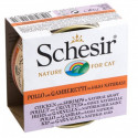 SCHESIR Cat Chicken with Shrimps in natural gravy - 12 gab. x 70 g - КУРИНОЕ ФИЛЕ И КРЕВЕТКИ
