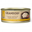 GRANDORF Chicken Breast & Duck Fillet - 70g konservi kaķiem ar vistas krūtiņu un pīles fileju