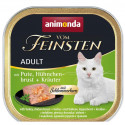 Animonda Feinstein Adult Turkey & Chicken - 100g kaķiem, tītars ar vistas krūtiņu un garšaugiem