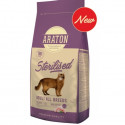 Araton Cat All Breeds Sterilised - 15kg sausā barība sterilizētiem pieaugušiem kaķiem, un kaķiem ar lieko svaru