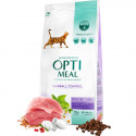 Optimeal Duck fillet Hairball 10kg - Pilnvērtīga sausā barība kaķiem ar pīles fileju